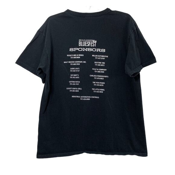 Dice Run Biker Motorcycle T Shirt Anvil Size Large Black Carlock Powersports Pig - Picture 3 of 6